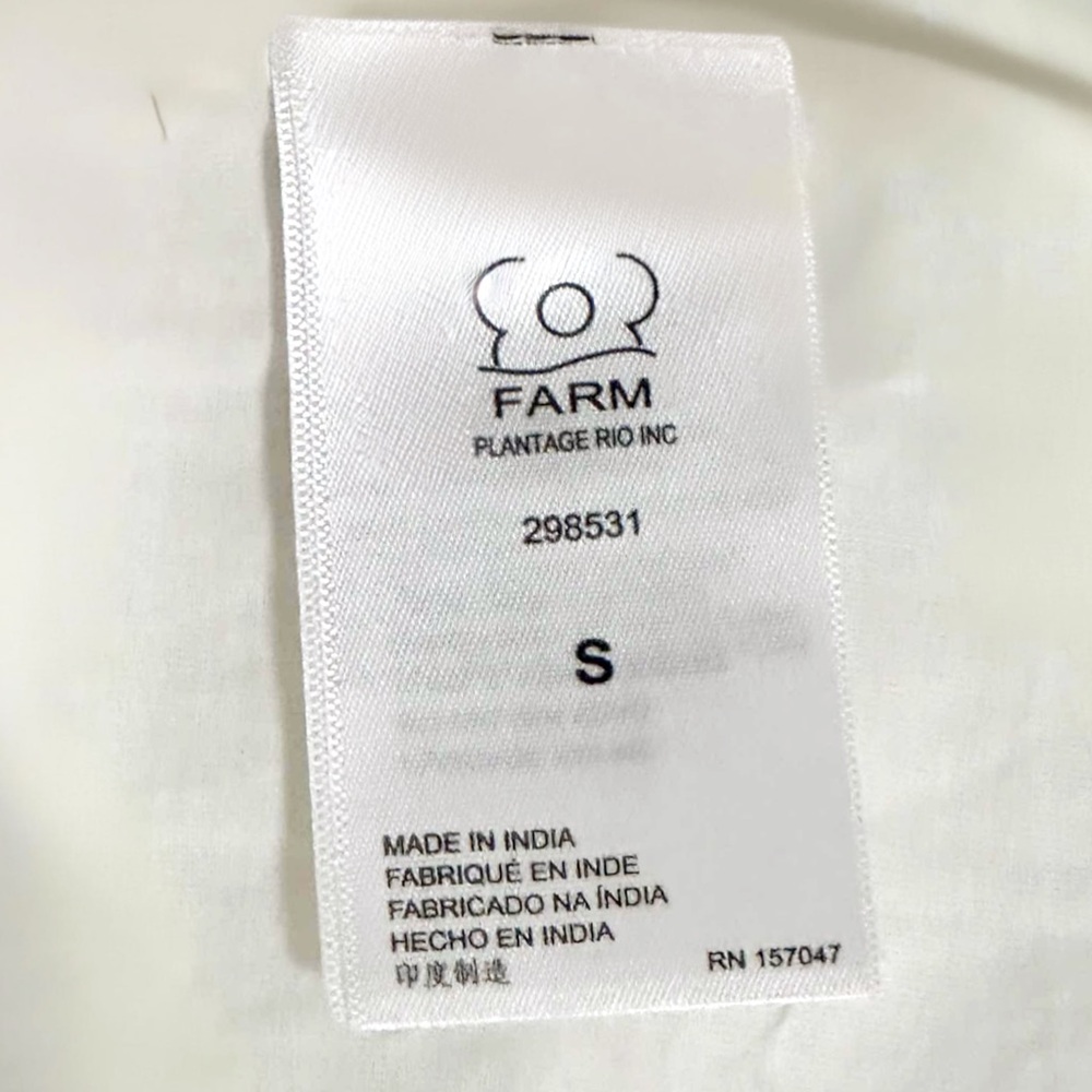 Farm Rio Neon Garden Cotton Midi Flare Vibrant Tropical - Picture 8 of 12